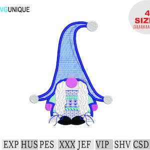 Gnome embroidery designs, gnome embroidery transfer, aplique&#39;s embroidery designs, pes christmas designs, emb files, apliques