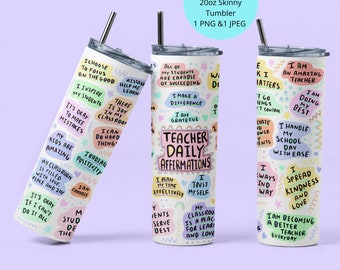 Teacher Tumbler PNG, Teacher Tumbler Design Sublimation, Teacher Tumbler Wrap, Teacher PNG 20oz, Skinny Tumbler PNG Teacher Png Tumbler File