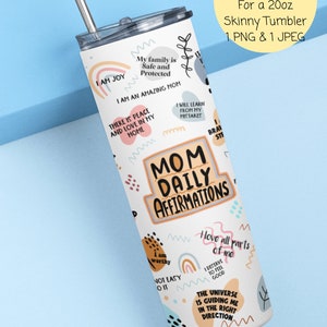 Mom MAMA Floral Print 20 oz Skinny Tumbler – Burlap Bowtique