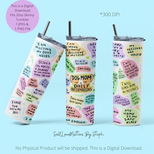 20oz Skinny Tumbler Sublimation Design, Sublimation Dog Mom Tumbler Wrap PNG, Dog Mom Tumbler Sublimation, Dog Mom Gift, Dog Lover Gift, PNG