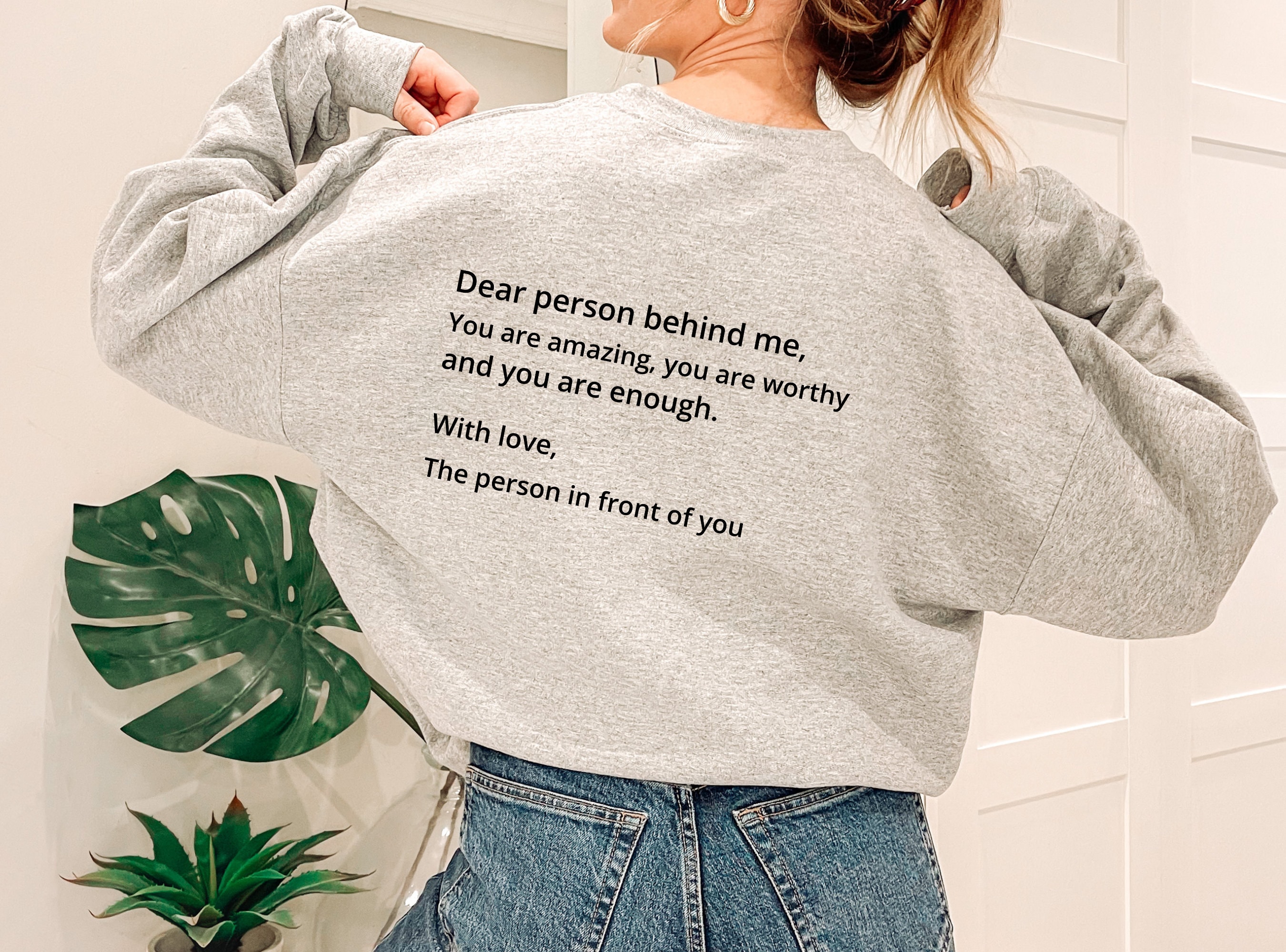 Dear Person Behind Me Sweatshirt Behind Me Hoodie Aesthetic | Etsy