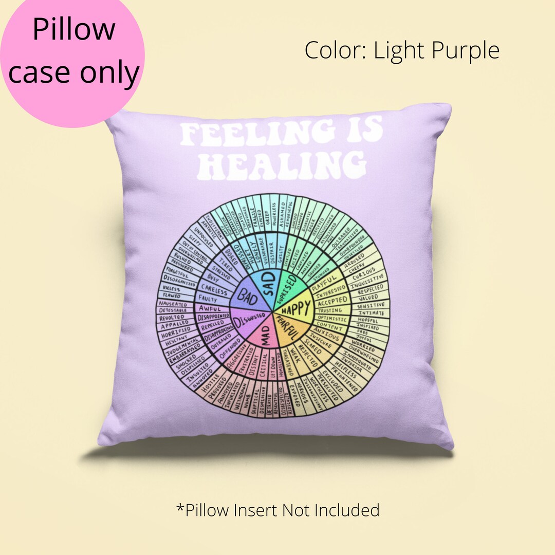 Feelings Wheel Pillow Case Feelings Pillow Feeling is Etsy