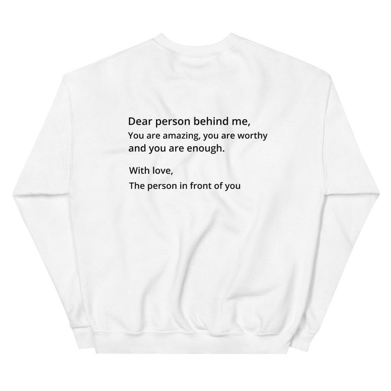 Dear Person Behind Me Sweatshirt Behind Me Hoodie Aesthetic | Etsy