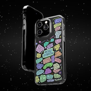 Aesthetic Quote Phone Case, Inspirational Phone Case, Mental Health Phone Case, Aesthetic Clear Phone Case Daily Affirmations iPhone 14 Case