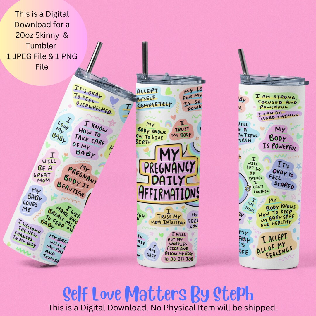 Pregnancy Tumbler Wrap, Pregnancy Sublimation Design, Pregnancy Gift for First Time Mom