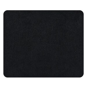 May include: A black mouse pad with a textured surface.