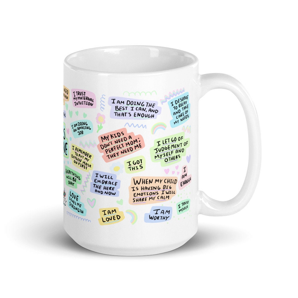 Mom's Daily Affirmations Mug, Mama Mug, Gift for New Mom, Mother's Day –  Toposcom