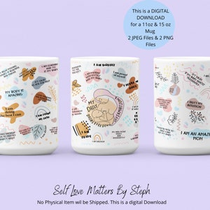 Breastfeeding Affirmations, Breastfeeding Mug PNG, 11oz coffee mug png, Mug Sublimation Designs Download, mug png files Affirmation PNG File