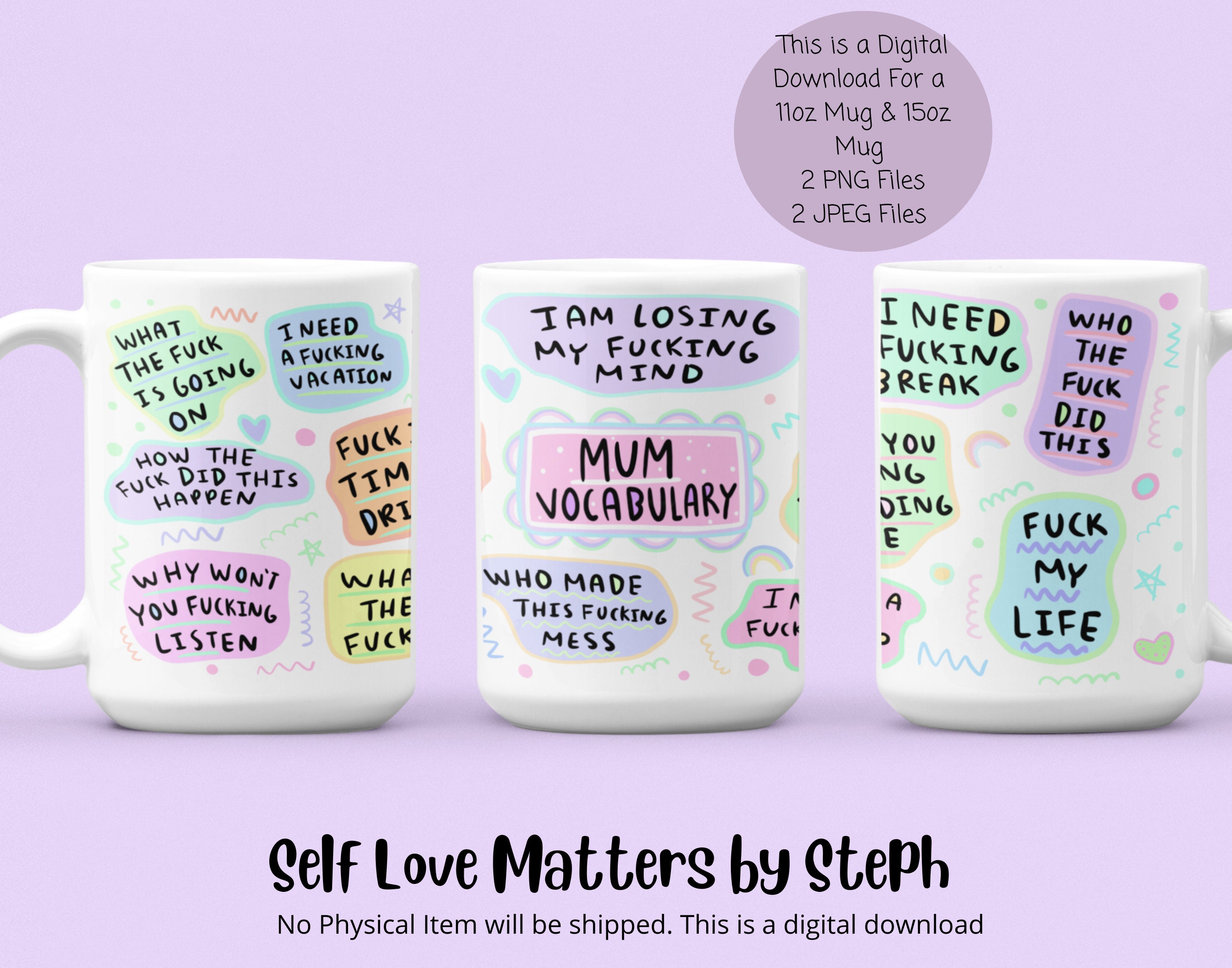 SUPER MOM 2 Mug Template – Digital Designs by Liby