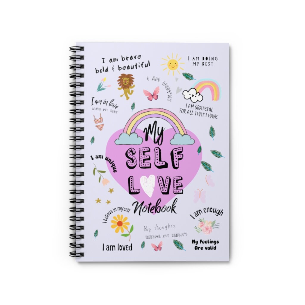 Self Love Notebook Self Care Journal Lined Notebook Etsy