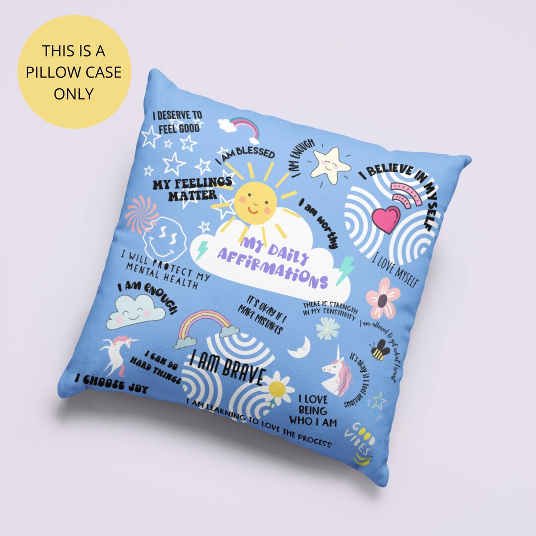 Mental Health Pillow Statement Pillow College Pillow Case Etsy