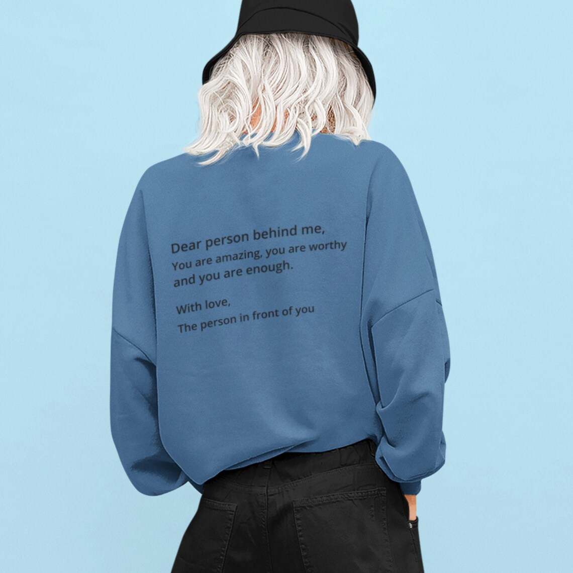 An Die Person Hinter Mir Liebe Person hinter mir Sweatshirt hinter mir Hoodie - Etsy.de