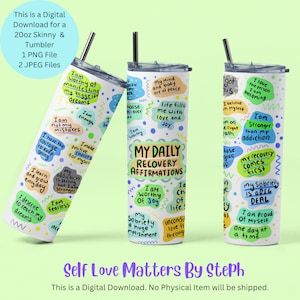 Dünner Becher PNG 20 Unzen Becher Wrap, Nüchternheit PNG, Nüchterner Becher Wrap, Sucht Genesung PNG, Genesung Sublimation Nüchternheit Geschenk für Frauen