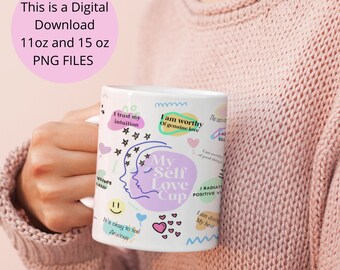 11oz coffee mug png, Mug Sublimation Designs Download, Digital Sublimation Downloads, mug png files for sublimation, Affirmation PNG File