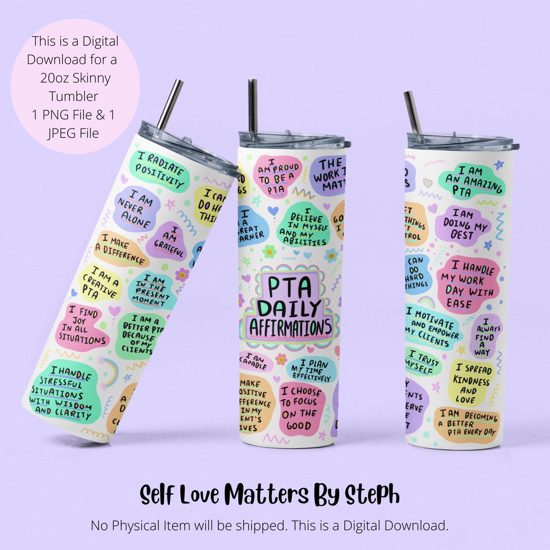 Physical Therapist Assistant Gifts, 20 Oz Skinny Tumbler Sublimation