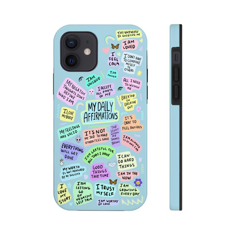 Self Love Phone Case, Trendy iPhone Case, Trendy iPhone 11 Case, Quote Phone Case, Aesthetic iPhone 12 Case, Trendy Gifts Mental health Gift image 2