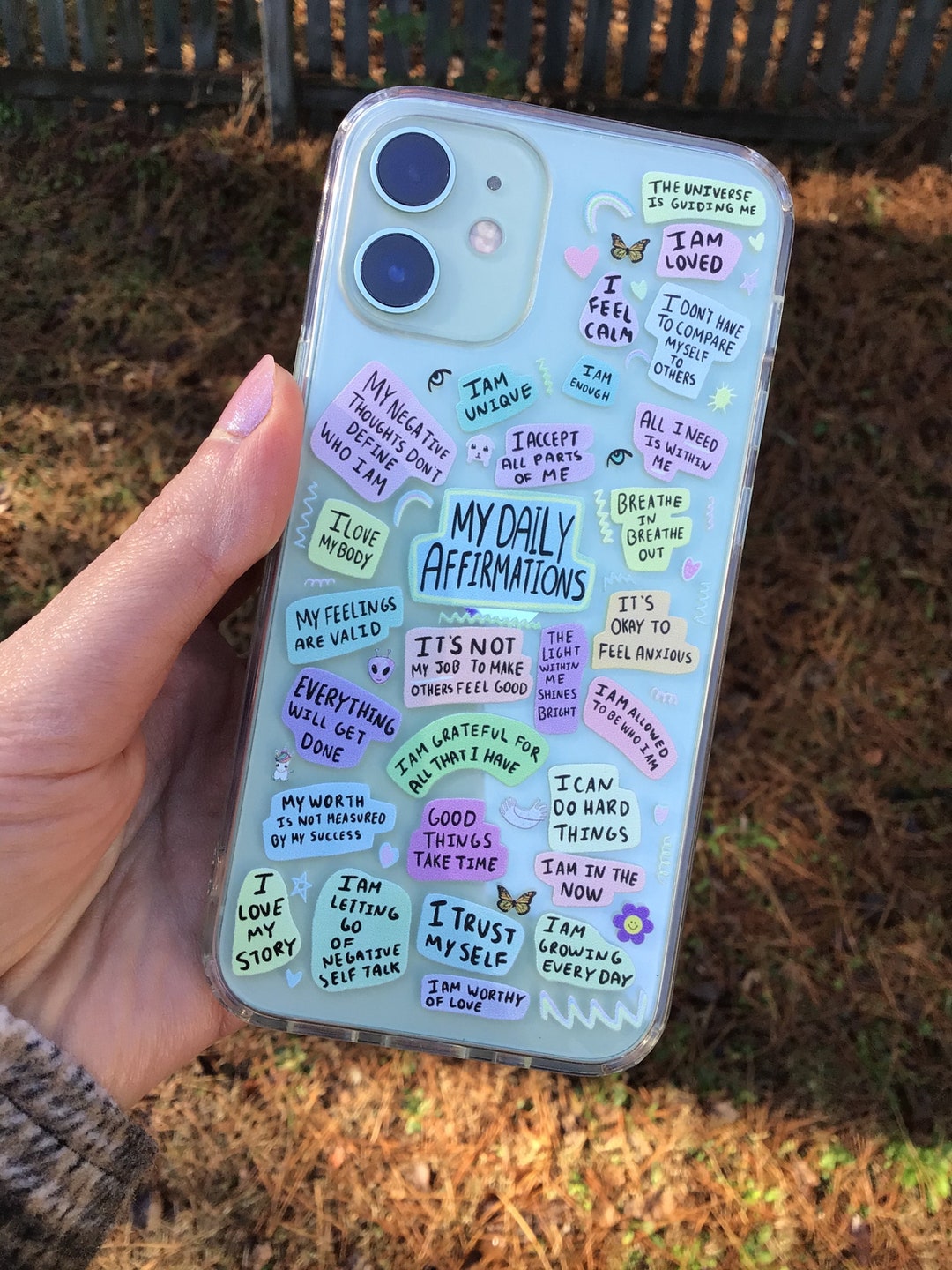 Aesthetic Quote Phone Case Inspirational Phone Case Mental Health Phone Case Aesthetic Clear Phone Case Daily Affirmations Self Love Gift Etsy UK