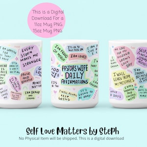 Pastors Wife Tumbler PNG, 11oz coffee mug png, Mug Sublimation Designs Download, mug png files for sublimation Affirmation PNG File Download