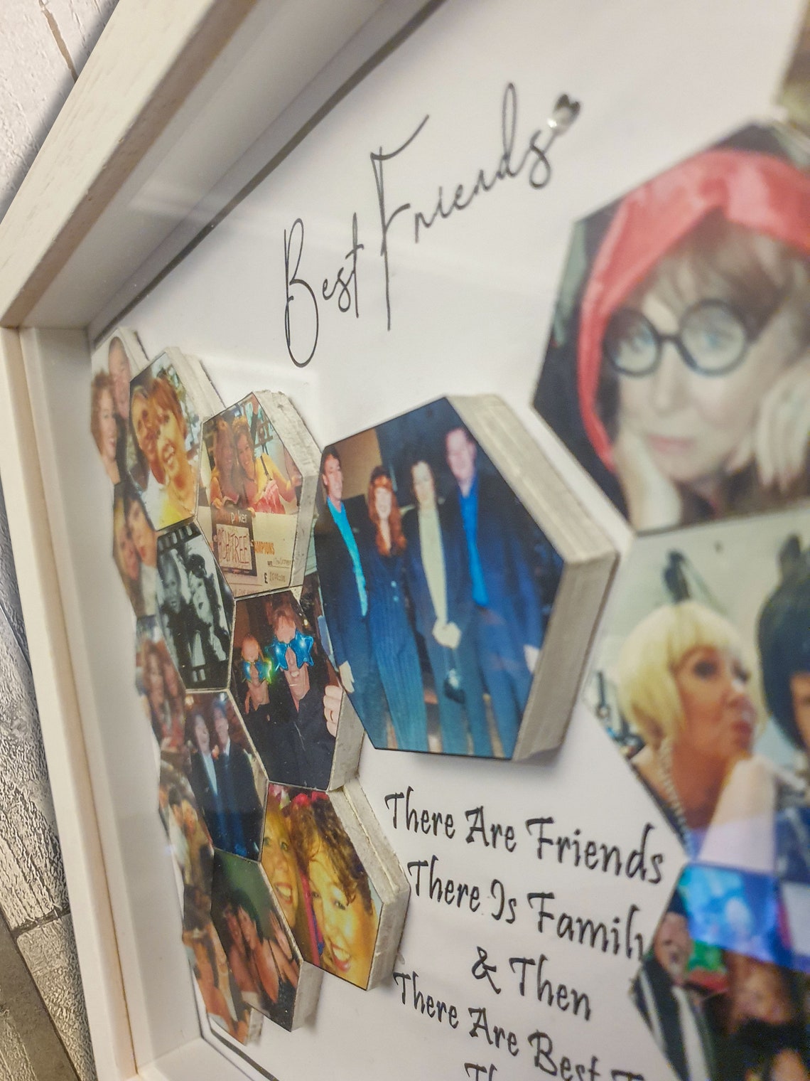 Personalised 3D Photo Collage Box Frame 25 Photos Friends Gift Best