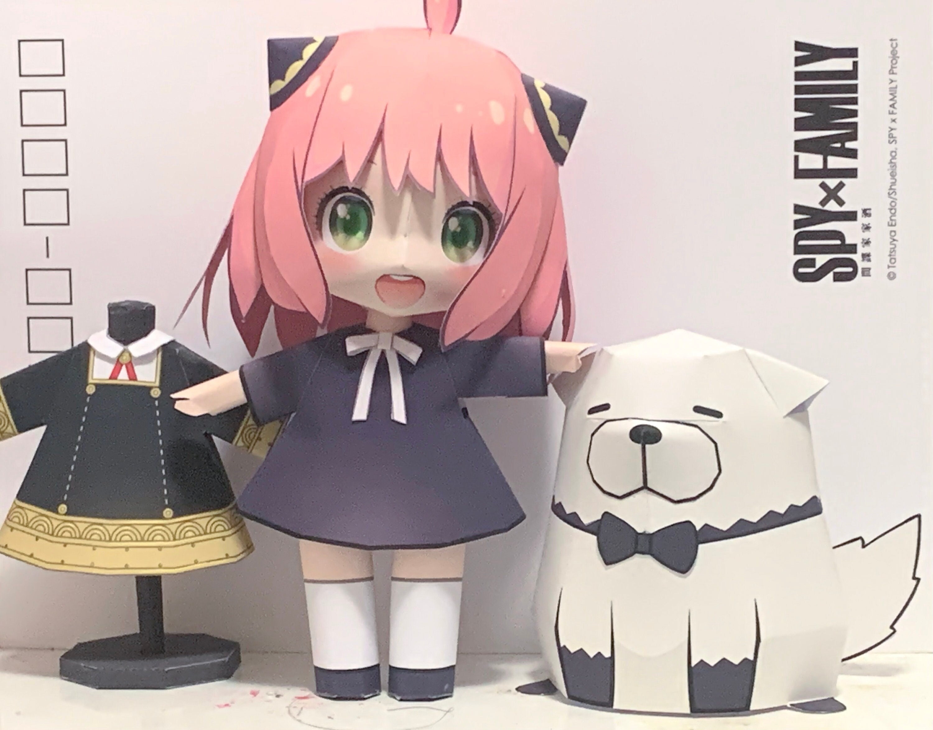 Spy X Family ,anya Forger, Papercraft , Pepakura, 3D Model Paper , PDF ...