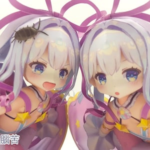 mana , Shironeko , Papercraft , Pepakura, 3D model paper , PDF Template , DIY , A4