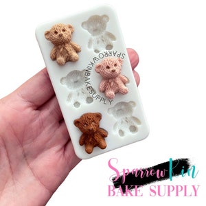 FUZZY TEDDY BEAR Multi Silicone Mold