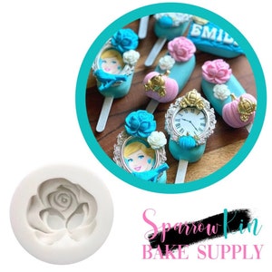 OPEN PETAL ROSE Silicone Mold