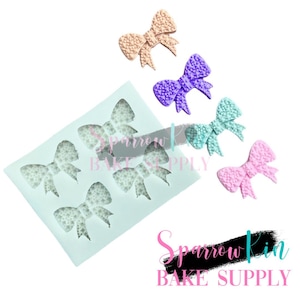 RHINESTONE BOW QUAD Silicone Mold