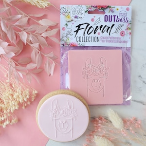 FESTIVAL LLAMA Outboss Floral Collection By Sweet Stamp