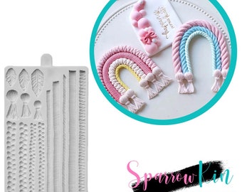 MACRAME COTTON LARGE Silicone Mold