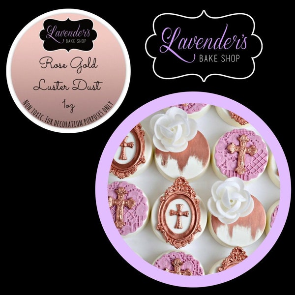 ROSE GOLD Luster Dust - Lavender's Bake Shop