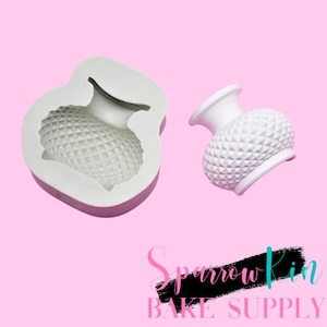 FLOWER VASE CHUBBY Silicone Mold | Wedding | Mother's Day | Bridal Shower | Resin | Chocolate | Fondant | Fast Shipping