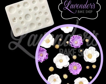 MINI FLOWER CENTERS Silicone Mold