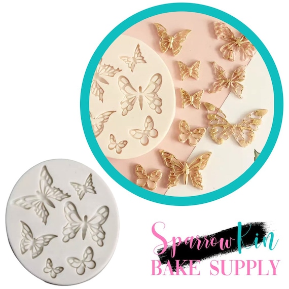 Molde De Silicona Mariposa Para Fondant, Chocolate Y Pasteles - Tamaño Grande - Decoración De Repostería