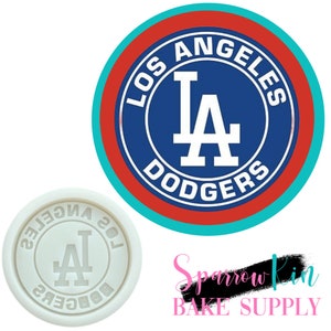 LA DODGERS Round Topper Silicone Mold