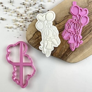 GIRL WITH BALLOONS Cutter & Stamp Lissie Lou London
