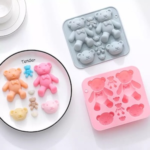 TEDDY BEAR BODY And Face Silicone Mat