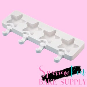 Forma silikonowa do lodów na patyku STAR POPSICLE, Cakesicles, Popsicle, Cake pops, Twinkle Little, Baby Shower