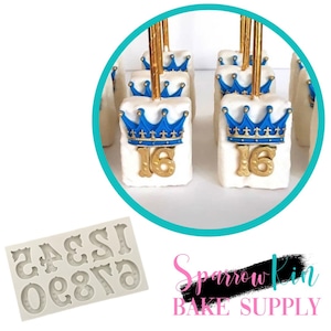 ZEBRAWOOD FONT NUMBERS Silicone Mold