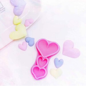 HEARTS TRIO Silicone Mold