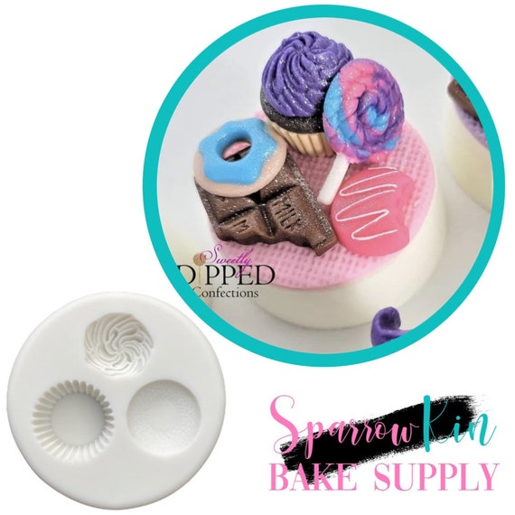 DUBENS Cornice per foto, fondente, stampo in silicone, stampo per cioccolato, stampo per sapone, biscotti, cupcake, accessori per decorazione