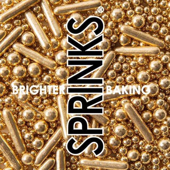 BUBBlE And BOUNCE MATTE GOLD Sprinkles By Sprinks