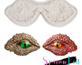 DINOSAUR DRAGON EYES Silicone Mold Fondant | Chocolate | Realistic details | Fast Shipping
