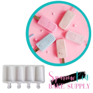 MINI RIBBED Popsicle Silicone Mold
