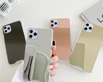 Makeup Mirror Bumper Padded Frame  Soft iPhone Case for iPhone 11 Pro