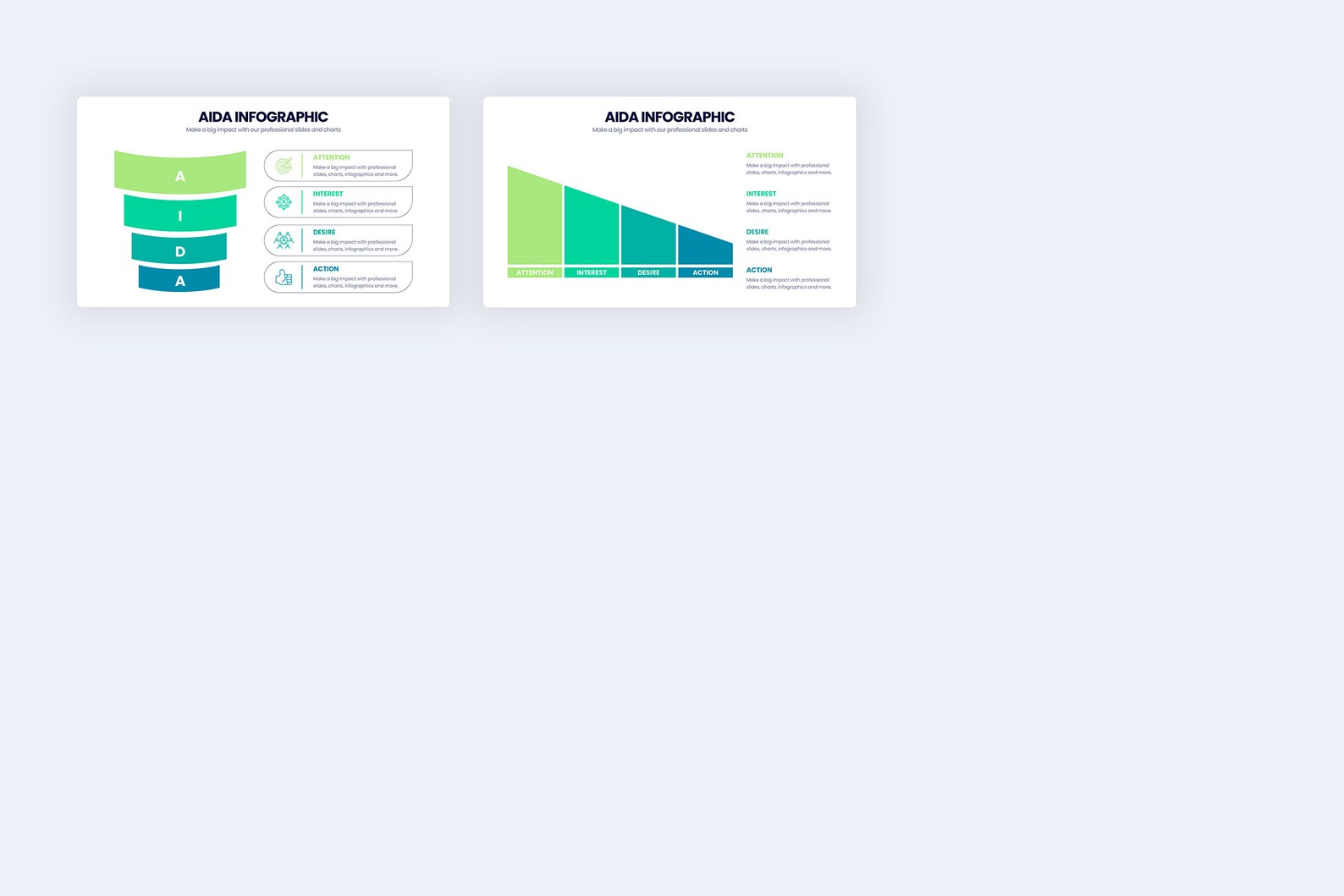 AIDA Model Infographics | Template for Powerpoint | Best Powerpoint ...
