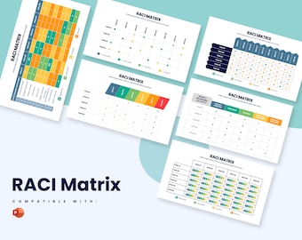 RACI Matrix Infographics | Powerpoint Template, Template for Powerpoint, Powerpoint Template, Template Design, Powerpoint Infographic