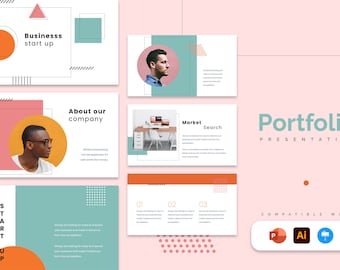 Portfolio Presentation Template | PowerPoint Template, Slides for Keynote, Google Slides and Illustrator
