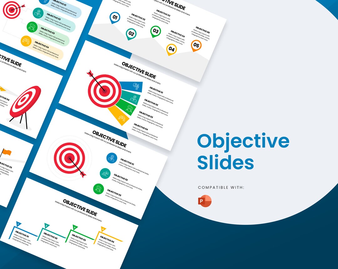 Objective Slides Template for Powerpoint Minimal Work Modern Best ...