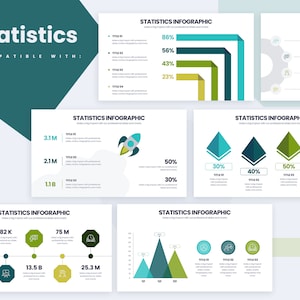Statistics Infographics | Powerpoint Template, Template for Powerpoint, Powerpoint Template, Template Designs, Powerpoint Infographics